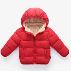 Bébé Enfants Vestes Garçons Hiver Manteaux Épais Chaud Cachemire Survêtement Pour Filles Veste À Capuche Enfants Vêtements 1-6 A