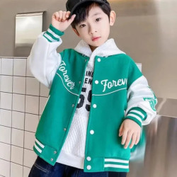 Veste de Baseball en Coton Trempé pour Enfant, Vêtement Matelassé pour Adolescent, Bombardier pour Fille et Garçon, d'Automne