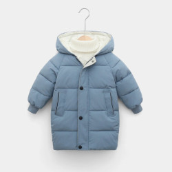 Parka longue en coton rembourré pour enfants, veste chaude épaisse pour enfants, vêtements pour adolescents, garçons, filles, hi