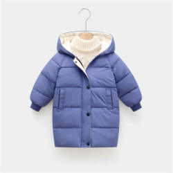 Parka longue en coton rembourré pour enfants, veste chaude épaisse pour enfants, vêtements pour adolescents, garçons, filles, hi