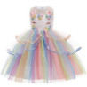 Robe de Princesse pour Fille, Costume de ixd'Anniversaire, Tenue de Mariage et de Noël