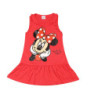 Robe d'été à la mode pour petites filles, en coton rouge, motif dessin animé Minnie, tenue de princesse, vêtements pour enfants 