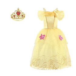 Robe Raiponce pour Bol, Cendrillon, Poivre, Habillage Net, ixd'Anniversaire, Costume de Princesse, Vêtements d'Halloween pour En