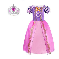 Robe Raiponce pour Bol, Cendrillon, Poivre, Habillage Net, ixd'Anniversaire, Costume de Princesse, Vêtements d'Halloween pour En