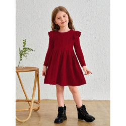 Robe en tricot à manches longues pour filles, robe de princesse pour enfants, vêtements d'automne décontractés pour bébés filles