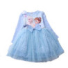 Robes de princesse congelées Elsa pour filles, costume à manches longues, vêtements de fête éducatifs pour adolescents et enfant