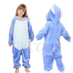 Pyjama à Capuche pour Enfant de 4 à 12 Ans, Vêtement de Nuit, Motif Chat de Dessin Animé, Kigurumi, Nairobi, Orn, Cosplay, pour 