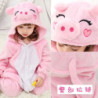 Pyjama à Capuche pour Enfant de 4 à 12 Ans, Vêtement de Nuit, Motif Chat de Dessin Animé, Kigurumi, Nairobi, Orn, Cosplay, pour 