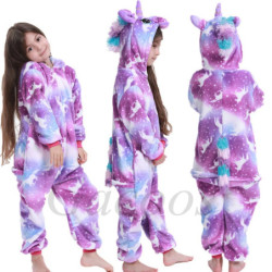 Pyjama à Capuche pour Enfant de 4 à 12 Ans, Vêtement de Nuit, Motif Chat de Dessin Animé, Kigurumi, Nairobi, Orn, Cosplay, pour 