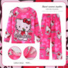 Pyjama de dessin animé Minnie et Elsa Duck pour enfants, vêtements de maison pour enfants, vêtements de nuit décontractés, vêtem