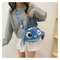 Sac messager en peluche Anime pour enfants, jouets en peluche CAN o & Stitch, sac à main Kawaii, peluche de dessin animé, sac so