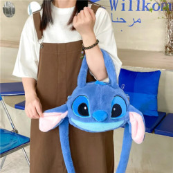 Sac messager en peluche Anime pour enfants, jouets en peluche CAN o & Stitch, sac à main Kawaii, peluche de dessin animé, sac so