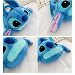 Sac messager en peluche Anime pour enfants, jouets en peluche CAN o & Stitch, sac à main Kawaii, peluche de dessin animé, sac so