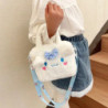 Sac à main en peluche Sanurgente Cartoon Anime pour femme, Kawaii, Kuromi, Cinnamoroll, My Melody, sac à cosmétiques, rangement 