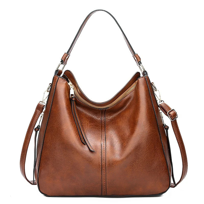 DIDABEAR Hobo sac en faux cuir femmes sacs à main femme loisirs sacs à bandoulière mode sacs à main Vintage Bolsas grande capaci