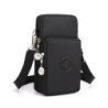 Sac de téléphone portable en nylon pour homme et femme, sangle initiée, petits sacs à bandoulière, portefeuille, sac à mai