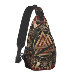 Norse Myenson-Sac à bandoulière unisexe, sac de sport arbre de vie Triquetra, sacs à dos de voyage initiés à la mode pour hommes