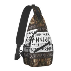 Norse Myenson-Sac à bandoulière unisexe, sac de sport arbre de vie Triquetra, sacs à dos de voyage initiés à la mode pour hommes