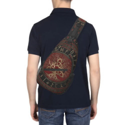 Norse Myenson-Sac à bandoulière unisexe, sac de sport arbre de vie Triquetra, sacs à dos de voyage initiés à la mode pour hommes