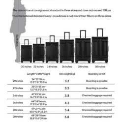 Valise de Voyage en Alliage d'Aluminium-Magnésium, Bagage à Roulettes, 20/100 Pouces, Cabine à Main, 24/28