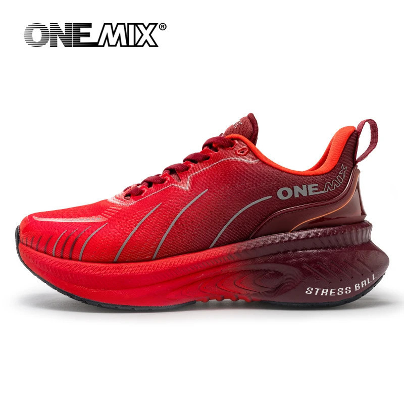 ONEMIX – chaussures de course blanches à coussin d'air pour hommes et femmes, baskets de Sport en plein Air, de Jogging d'été