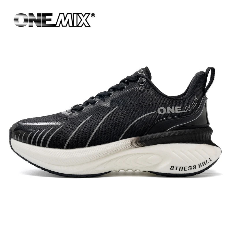 ONEMIX – chaussures de course blanches à coussin d'air pour hommes et femmes, baskets de Sport en plein Air, de Jogging d'été