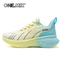 ONEMIX – chaussures de course blanches à coussin d'air pour hommes et femmes, baskets de Sport en plein Air, de Jogging d'été