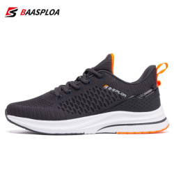 Baasploa-Chaussures de course légères pour hommes et femmes, baskets décontractées en maille, chaussures de tennis à lacets, spo