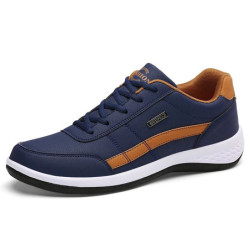 MAEDEF-Chaussures en faux cuir imperméables pour hommes, confortables et décontractées, à lacets