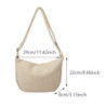 Sac à Main Minimaliste en Velours Côtelé pour Femme, Bandoulière, Sous les Bras, Tissu, Solide, Fermeture Éclair, Document