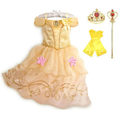 Costume de princesse pour enfants, costume de fête, robe de demoiselle d'honneur, déguisement de Raiponce, déguisement de poivre