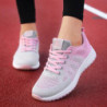 Femmes chaussures décontractées respirant marche maille à lacets chaussures plates baskets femmes Tenis Feminino rose noir blanc