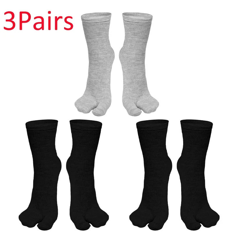 Chaussettes Tabi Parker de style japonais pour hommes et femmes, tongs kimono à deux doigts, chaussette fendue, fibre d'été, san