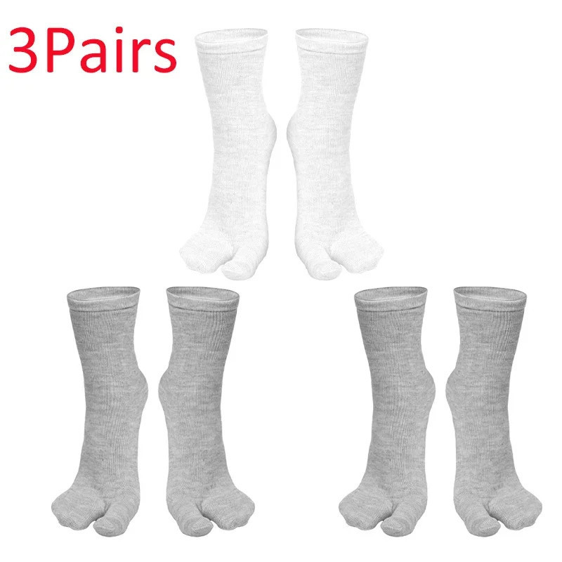 Chaussettes Tabi Parker de style japonais pour hommes et femmes, tongs kimono à deux doigts, chaussette fendue, fibre d'été, san