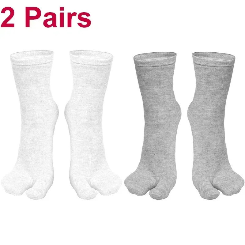 Chaussettes Tabi Parker de style japonais pour hommes et femmes, tongs kimono à deux doigts, chaussette fendue, fibre d'été, san