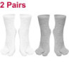 Chaussettes Tabi Parker de style japonais pour hommes et femmes, tongs kimono à deux doigts, chaussette fendue, fibre d'été, san