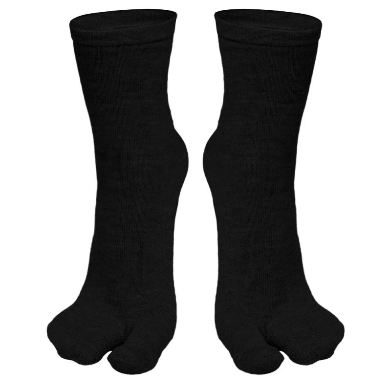 Chaussettes Tabi Parker de style japonais pour hommes et femmes, tongs kimono à deux doigts, chaussette fendue, fibre d'été, san