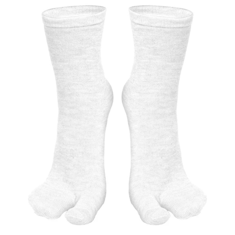 Chaussettes Tabi Parker de style japonais pour hommes et femmes, tongs kimono à deux doigts, chaussette fendue, fibre d'été, san