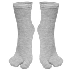 Chaussettes Tabi Parker de style japonais pour hommes et femmes, tongs kimono à deux doigts, chaussette fendue, fibre d'été, san