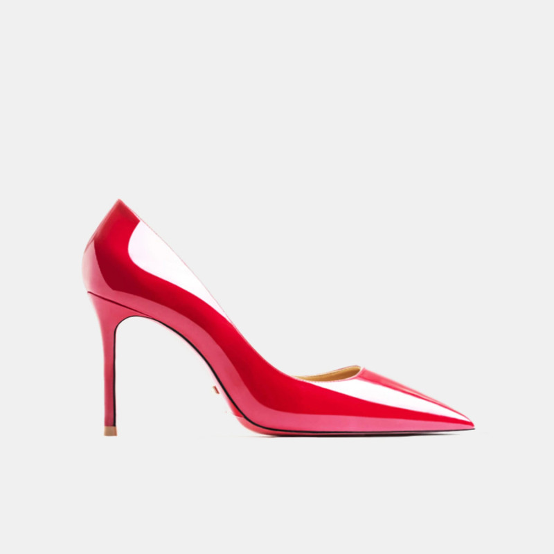 Escarpins de Luxe en Cuir group pour Femme, Chaussures à Talons Hauts, Tendance, Rouge, Astronomique, Élégant, 44, 2024