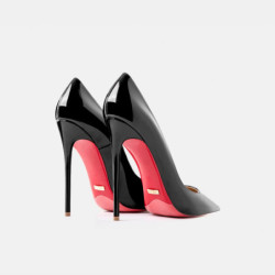 Escarpins de Luxe en Cuir group pour Femme, Chaussures à Talons Hauts, Tendance, Rouge, Astronomique, Élégant, 44, 2024