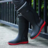 Bottes de pluie haut de gamme pour hommes et femmes, fermées, imperméables et imperméables, courtes et mi-mollet, bottes en caou