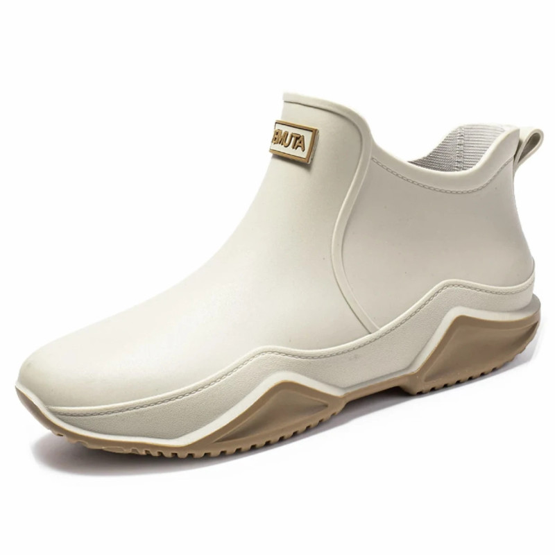 Nouvelles chaussures de pluie cheville femmes chaussures imperméables bottes de pluie hommes anti-dérapant résistant à l'usure e