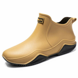 Nouvelles chaussures de pluie cheville femmes chaussures imperméables bottes de pluie hommes anti-dérapant résistant à l'usure e