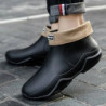 Nouvelles chaussures de pluie cheville femmes chaussures imperméables bottes de pluie hommes anti-dérapant résistant à l'usure e