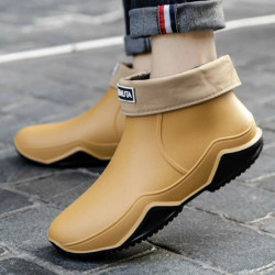 Nouvelles chaussures de pluie cheville femmes chaussures imperméables bottes de pluie hommes anti-dérapant résistant à l'usure e