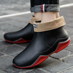 Nouvelles chaussures de pluie cheville femmes chaussures imperméables bottes de pluie hommes anti-dérapant résistant à l'usure e