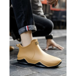 Nouvelles chaussures de pluie cheville femmes chaussures imperméables bottes de pluie hommes anti-dérapant résistant à l'usure e