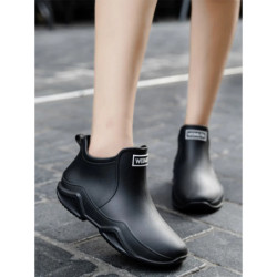 Nouvelles chaussures de pluie cheville femmes chaussures imperméables bottes de pluie hommes anti-dérapant résistant à l'usure e