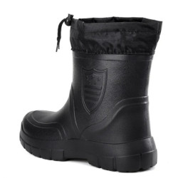 Hiver coupe-vent coton bottes de pluie hommes ou femmes chaud lumière cheville bottes de pluie mode noir sans lacet chaussures d